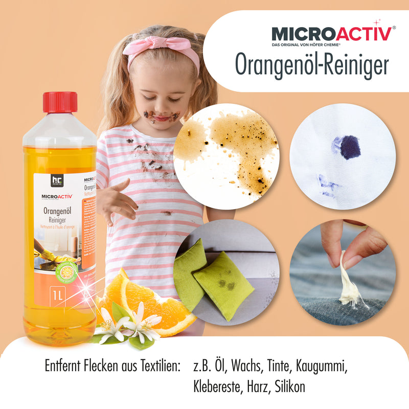 1 L Microactiv® Orangenöl Reiniger Konzentrat