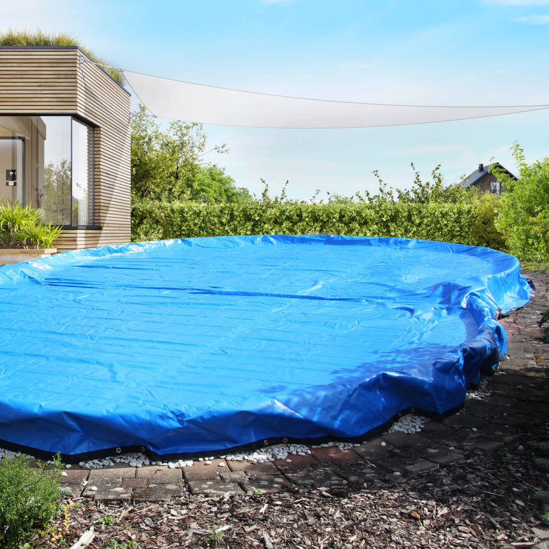 Bâche de piscine 6,10 x 4 m en forme de huit