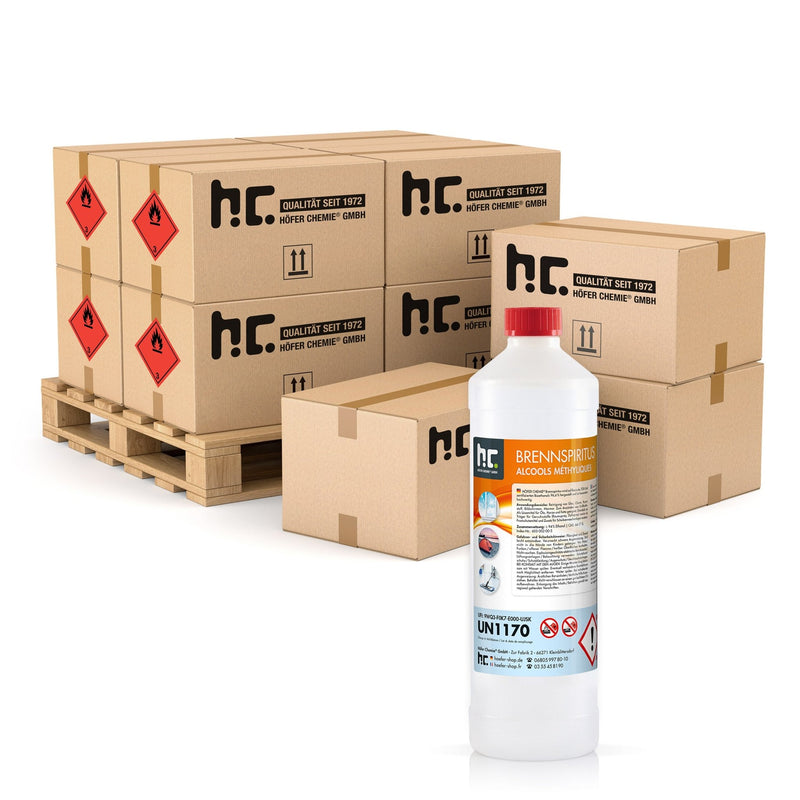 1 L Höfer Chemie® Brennspiritus 94% in Flaschen - Höfer Chemie GmbH