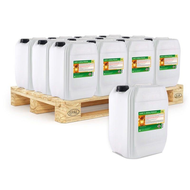 20 L FLAMBIOL® Petroleumstookolie in jerrycans