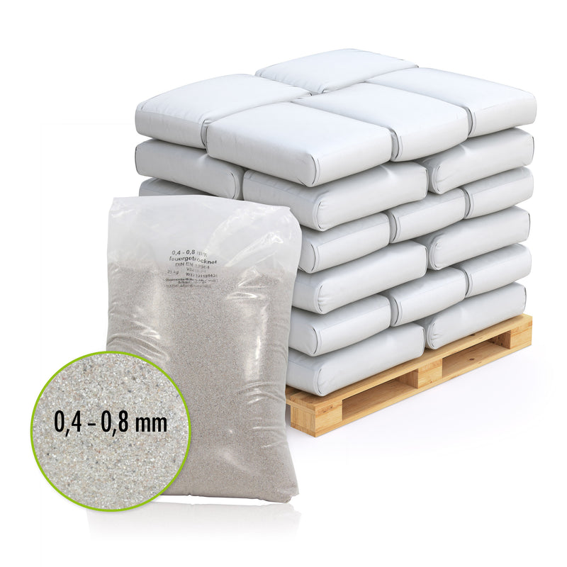 25 kg Premium Quarzsand Filtersand 0,4 - 0,8 mm