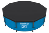Bestway® PVC-Abdeckplane Ø 305 cm, schwarz, rund