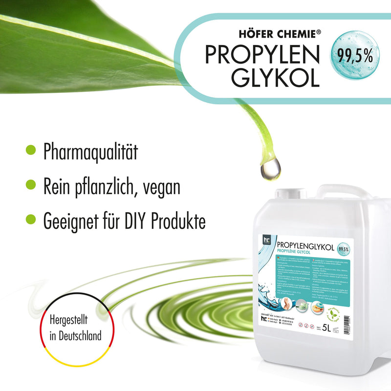 5 L Propylène Glycol 99,5% en qualité pharmaceutique