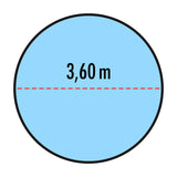 Bâche pour piscine 4,40 m ronde