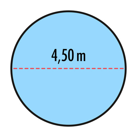 Winter Abdeckplane für runde Pools 4,50 m