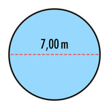 Bâche pour piscine 7,80 m ronde