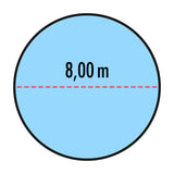 Bâche pour piscine 8,80 m ronde