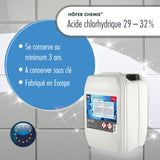 Acide chlorhydrique 29-32% Höfer Chemie® en bidon de 20 KG