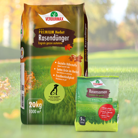 VERDURMAX® Herbst-Rasenpflege Duo 1000 m²