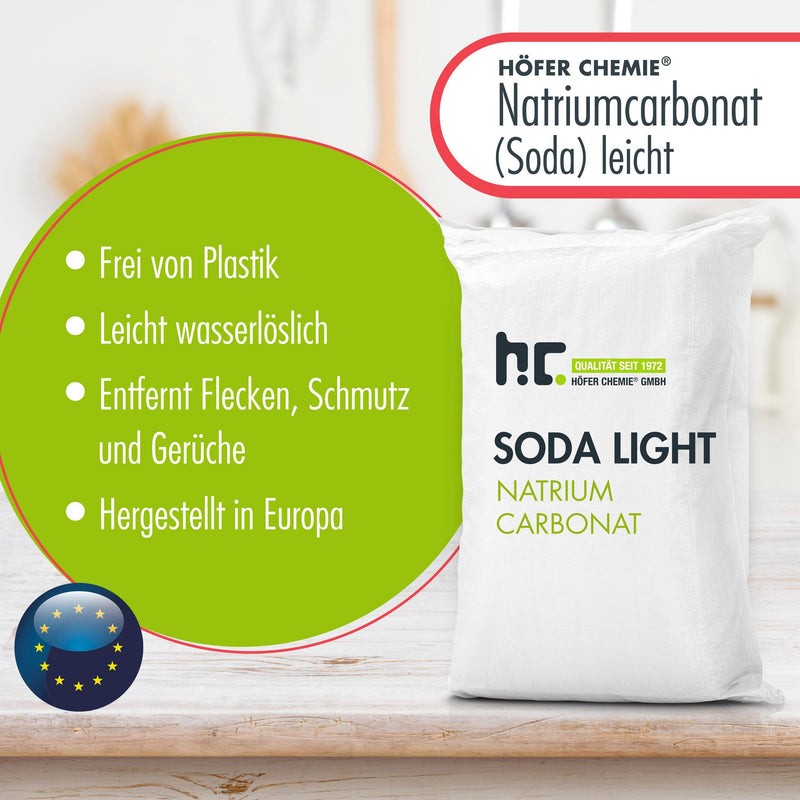 25 kg natriumcarbonaat (soda) lichte technische kwaliteit