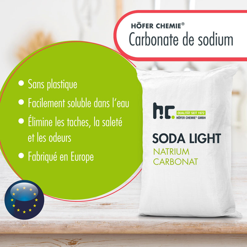 25 kg de carbonate de sodium (soude), qualité technique légère