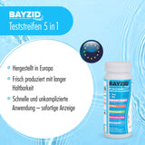 50 Stück BAYZID® 5 in 1 Pool Teststreifen