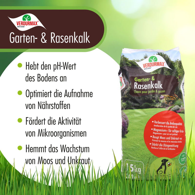 15 kg VERDURMAX® Garten- und Rasenkalk