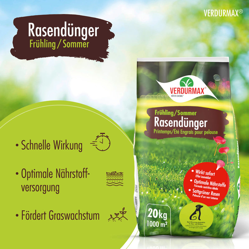 20 kg VERDURMAX® Rasendünger Frühling / Sommer