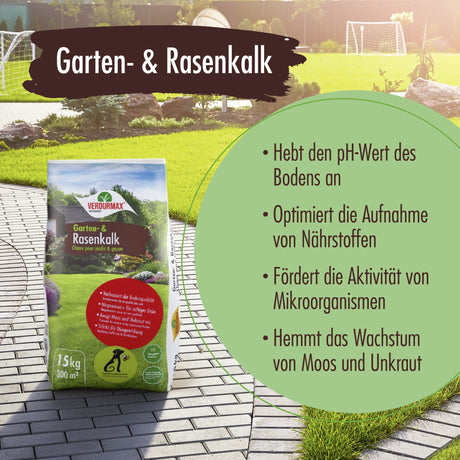 15 kg VERDURMAX® Garten- und Rasenkalk