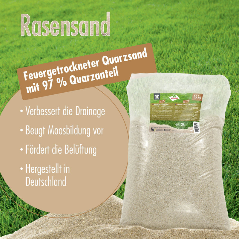 25 kg VERDURMAX® Premium Rasensand 0,3 - 1,5 mm