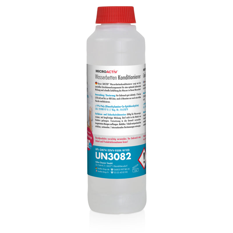 250 ml Microactiv® Konditionierer für Wasserbetten in Flasche