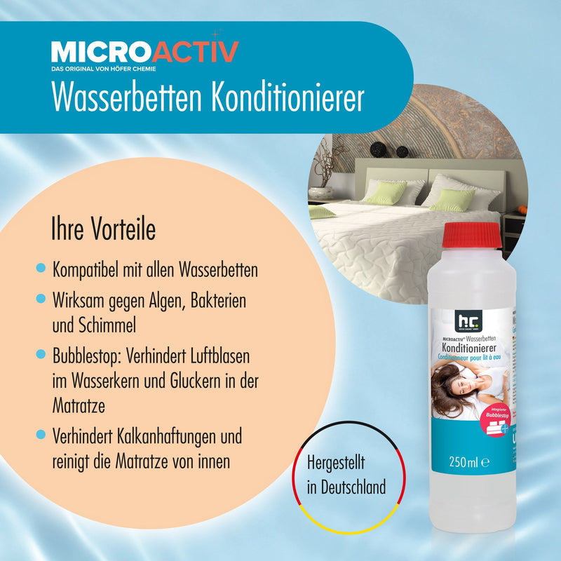 250 ml Microactiv® Konditionierer für Wasserbetten in Flasche