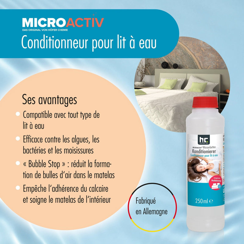 250 ml Microactiv® Konditionierer für Wasserbetten in Flasche - Höfer Chemie GmbH