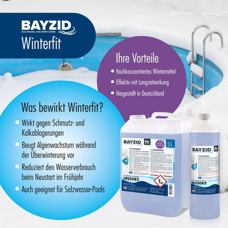 1 L BAYZID® Winterfit Überwinterungsmittel für Pools in Flaschen - Höfer Chemie GmbH