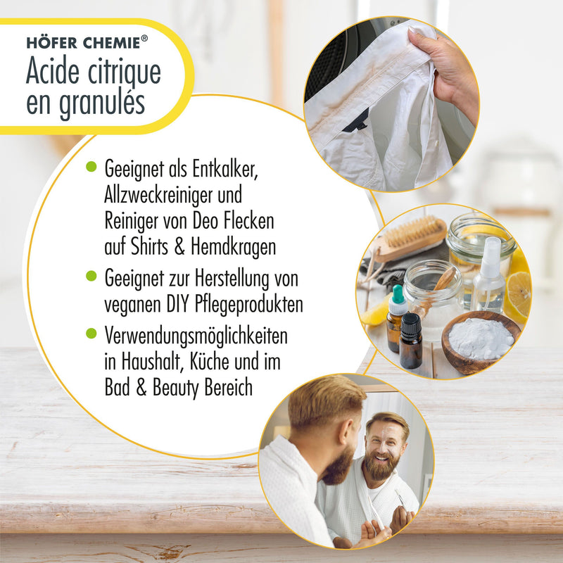 Acide citrique en sac de 25 KG