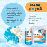 pH moins granulé Bayzid® en bidon de 7 KG