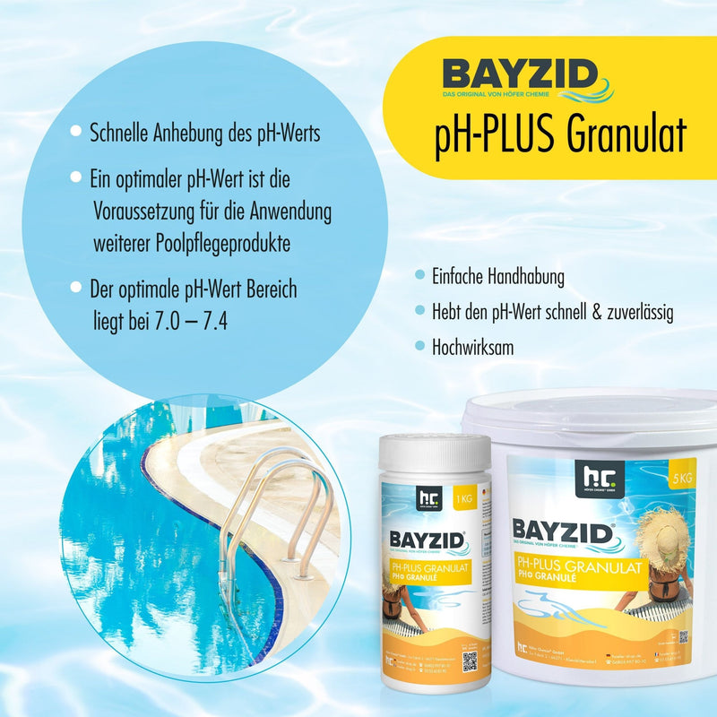 5 kg BAYZID® pH Plus Granulat für den Pool in Eimer - Höfer Chemie GmbH