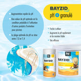 5 kg BAYZID® pH Plus korrels voor het zwembad in een emmer